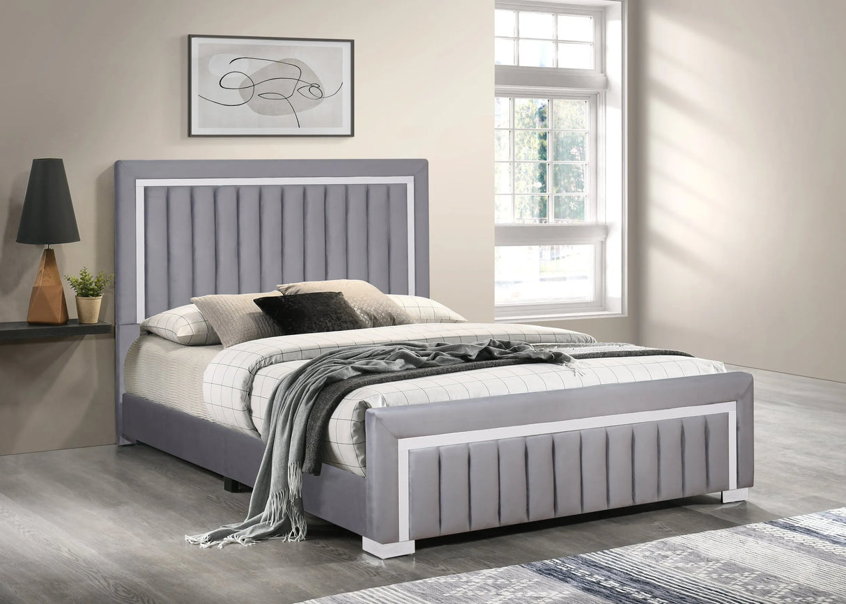 Bliss Gray Queen Bed by Happy Homes at Eve Furniture