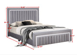 Bliss Gray Full Bed by Happy Homes at Eve Furniture