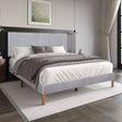 Bliss Light Gray Twin Platform Bed by Happy Homes at Eve Furniture