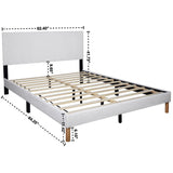 Bliss White Twin Platform Bed by Happy Homes at Eve Furniture