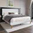 Bliss White Twin Platform Bed by Happy Homes at Eve Furniture