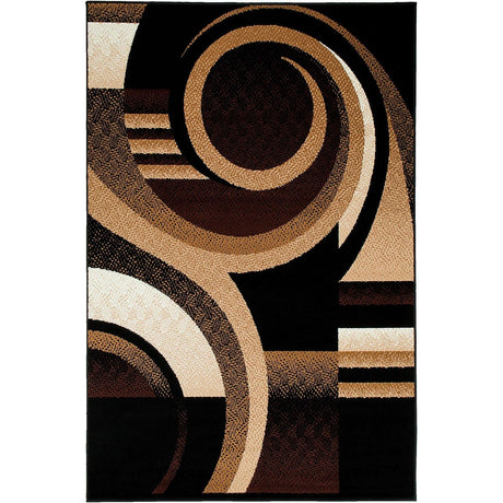 Blitar Brown/Black Area Rug by Furniture of America at Eve Furniture