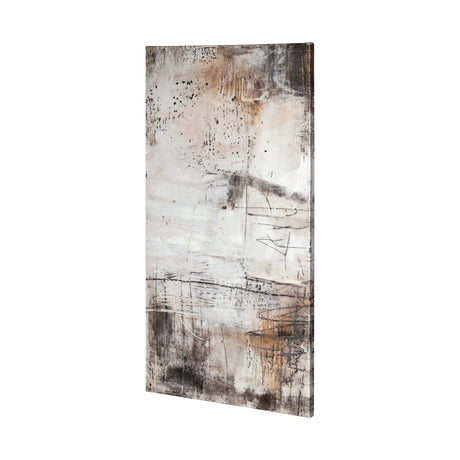 Blk Wht Bronze I by Jennifer Goldberger a Hand Embellished Textured Canvas by Mercana at Eve Furniture