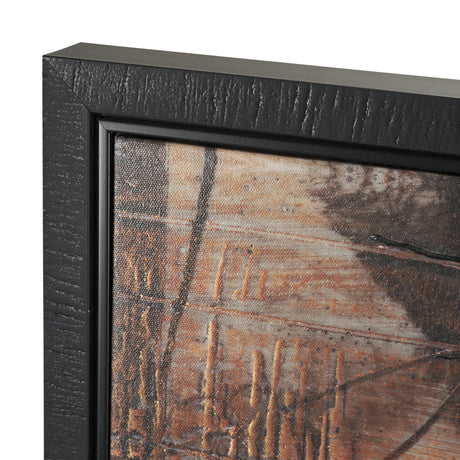 Blk Wht Bronze I by Jennifer Goldberger a Hand Embellished Textured Framed Canvas by Mercana at Eve Furniture