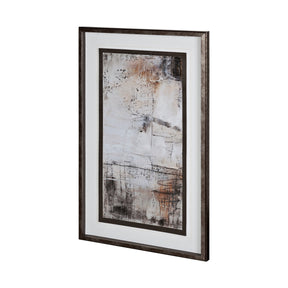 Blk Wht Bronze I by Jennifer Goldberger Hand Embellished Textured Framed Art Print Matted under Glas by Mercana at Eve Furniture