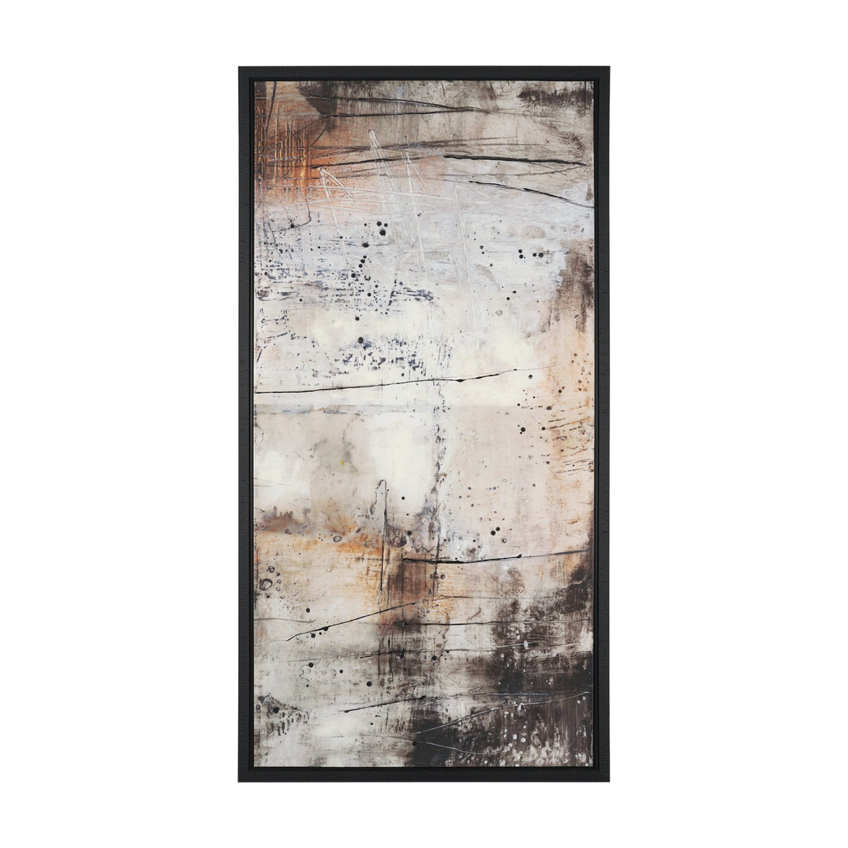 Blk Wht Bronze II by Jennifer Goldberger a Hand Embellished Textured Framed Canvas by Mercana at Eve Furniture