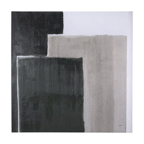Block I by Mercana Studio a Hand Embellished Textured Canvas by Mercana at Eve Furniture