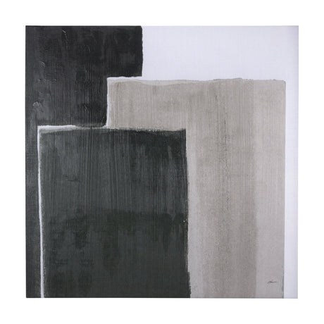 Block I by Mercana Studio a Hand Embellished Textured Canvas by Mercana at Eve Furniture