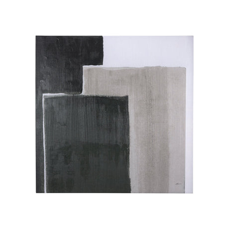 Block I by Mercana Studio a Hand Embellished Textured Canvas by Mercana at Eve Furniture