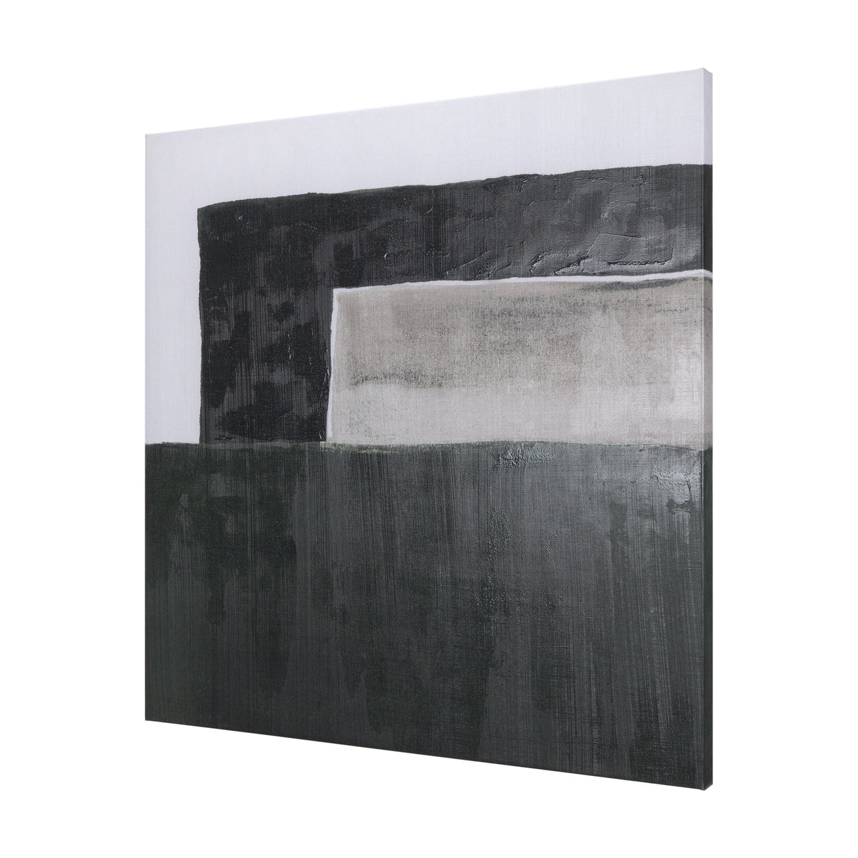Block II by Mercana Studio a Hand Embellished Textured Canvas by Mercana at Eve Furniture