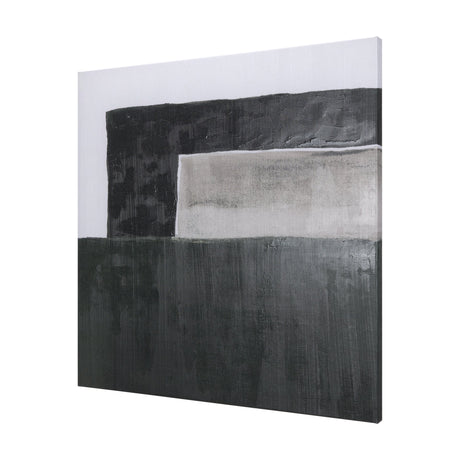 Block II by Mercana Studio a Hand Embellished Textured Canvas by Mercana at Eve Furniture