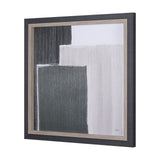Blocks I by Mercana Studio a Hand Embellished Textured Framed Art Print by Mercana at Eve Furniture