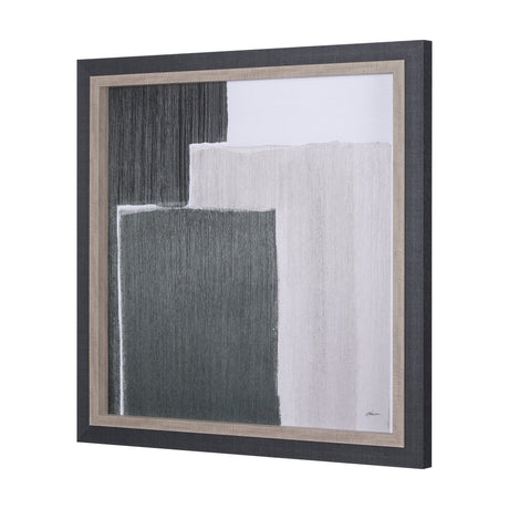 Blocks I by Mercana Studio a Hand Embellished Textured Framed Art Print by Mercana at Eve Furniture