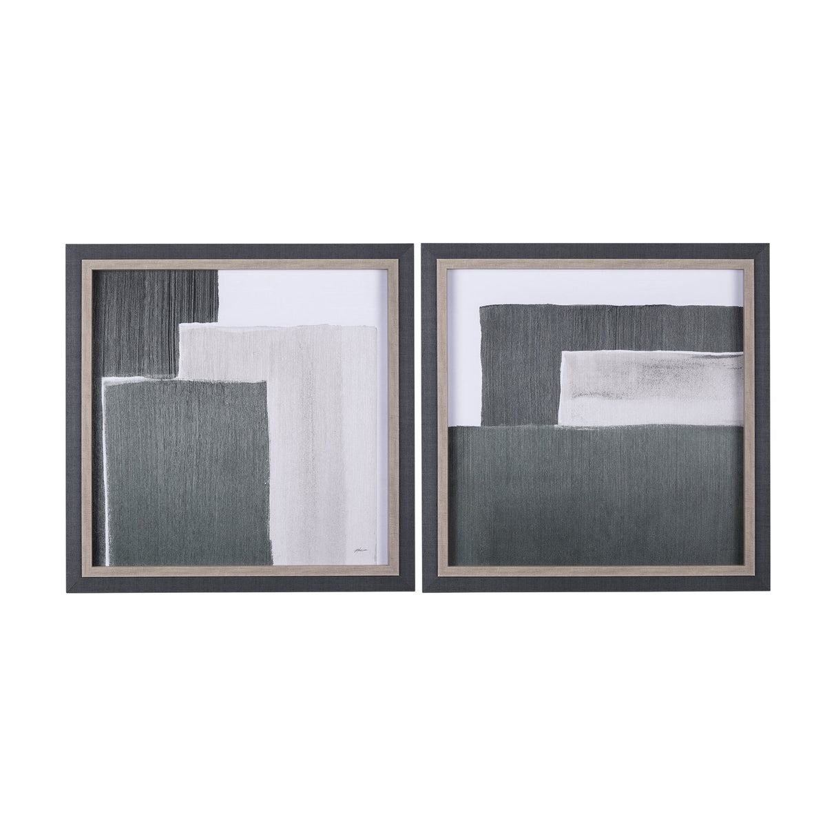 Blocks I by Mercana Studio a Hand Embellished Textured Framed Art Print by Mercana at Eve Furniture