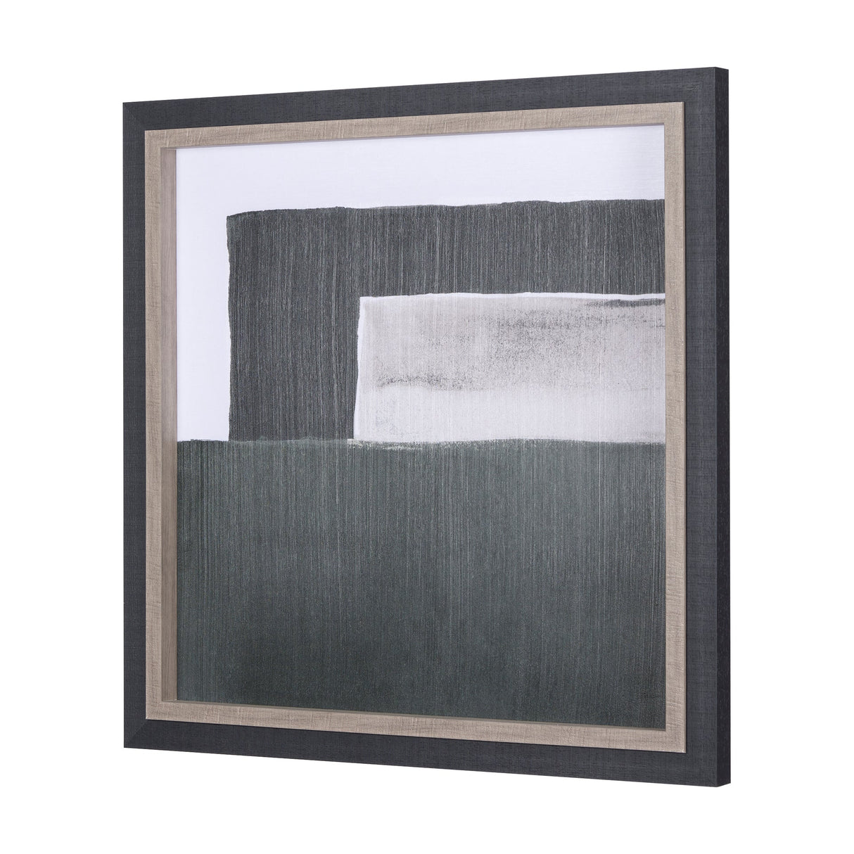 Blocks II by Mercana Studio a Hand Embellished Textured Framed Art Print by Mercana at Eve Furniture