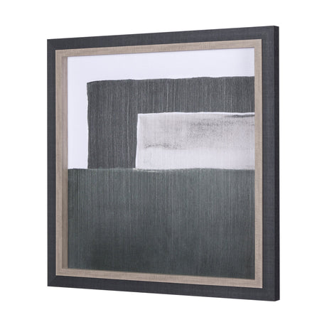 Blocks II by Mercana Studio a Hand Embellished Textured Framed Art Print by Mercana at Eve Furniture