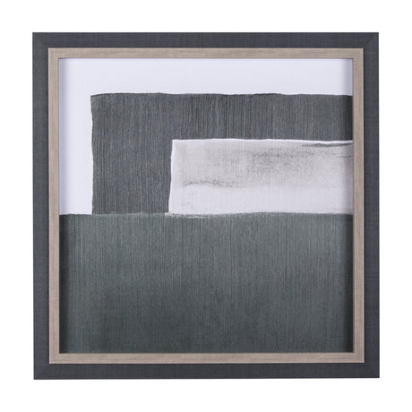Blocks II by Mercana Studio a Hand Embellished Textured Framed Art Print by Mercana at Eve Furniture