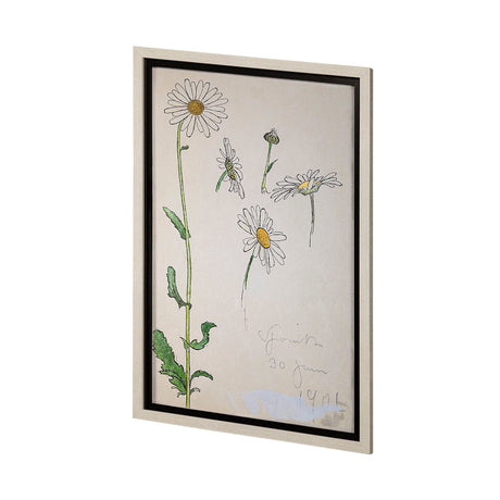 Blom Ritning by John Bauer a Hand Embellished Textured Framed Art Print Matted under Glass by Mercana at Eve Furniture