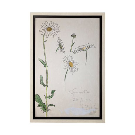 Blom Ritning by John Bauer a Hand Embellished Textured Framed Art Print Matted under Glass by Mercana at Eve Furniture
