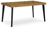 Blondon Brown/Black Dining Table and 6 Chairs by Ashley at Eve Furniture