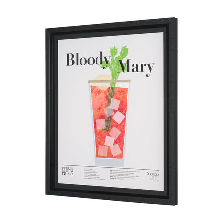 Bloody Mary by Mercana Studio a Hand Embelished Textured Framed Art Print Matted under Glass by Mercana at Eve Furniture