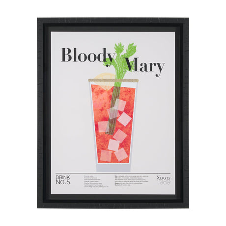 Bloody Mary by Mercana Studio a Hand Embelished Textured Framed Art Print Matted under Glass by Mercana at Eve Furniture