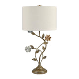 Bloom Natural/Brass Table Lamp (Set of 2) by Crestview at Eve Furniture
