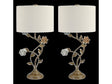Bloom Natural/Brass Table Lamp (Set of 2) by Crestview at Eve Furniture
