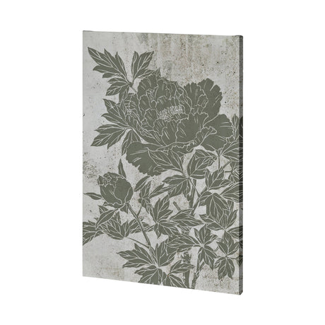 Blooming Peony II by Mercana Studio a Hand Embellished Textured Canvas by Mercana at Eve Furniture
