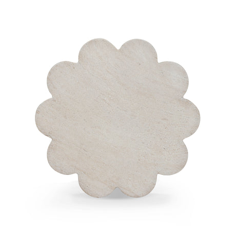 Blossom Faux Travertine Indoor/Outdoor Concrete Side Table by TOV Furniture at Eve Furniture