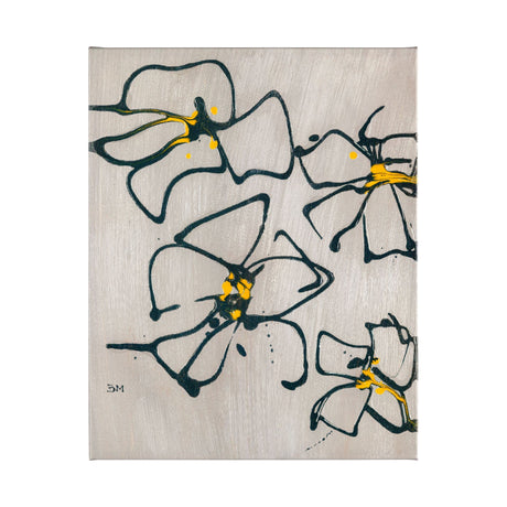 Blossom I by Mercana Studio a Hand Embellished Textured Canvas by Mercana at Eve Furniture
