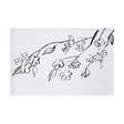 Blossoming Cherry Branch by Mercana Studio a Hand Embellished Textured Canvas by Mercana at Eve Furniture