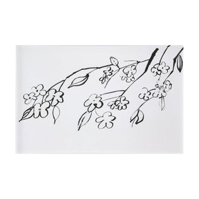 Blossoming Cherry Branch by Mercana Studio a Hand Embellished Textured Canvas by Mercana at Eve Furniture