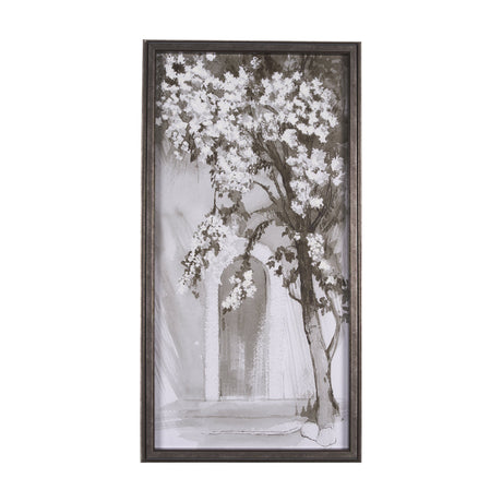 Blossoming Tree I by Mercana Studio a Hand Embellished Textured Framed Art Print by Mercana at Eve Furniture