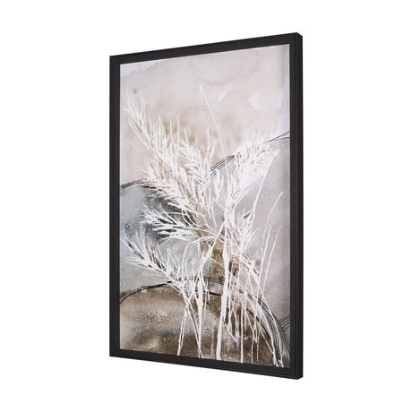 Blowing Grass I by Mercana Studio a Hand Embellished Textured Framed Art Print by Mercana at Eve Furniture