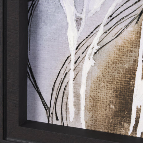 Blowing Grass II by Mercana Studio a Hand Embellished Textured Framed Art Print by Mercana at Eve Furniture