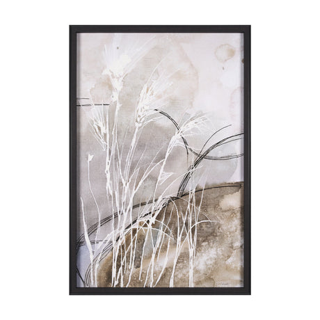 Blowing Grass II by Mercana Studio a Hand Embellished Textured Framed Art Print by Mercana at Eve Furniture
