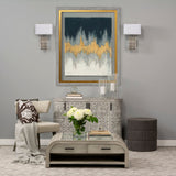 Blue Beat by Studio M a handmade Original Framed Artwork under Glass by Mercana at Eve Furniture