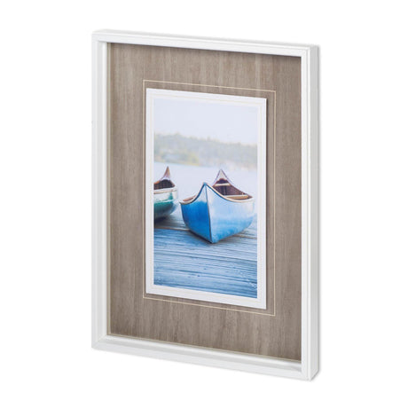 Blue Canoe MMC-0062 by Mercana Studio a Framed Photo Art Print Matted under Glass by Mercana at Eve Furniture