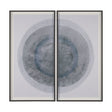 Blue Eclipse (Set of 2) by Mercana Studio a Hand Embellished Framed Art Print Matted under Glass by Mercana at Eve Furniture