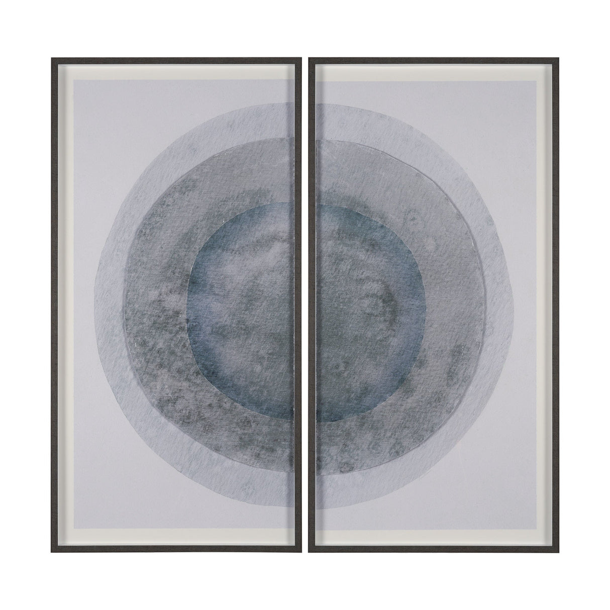 Blue Eclipse (Set of 2) by Mercana Studio a Hand Embellished Framed Art Print Matted under Glass by Mercana at Eve Furniture