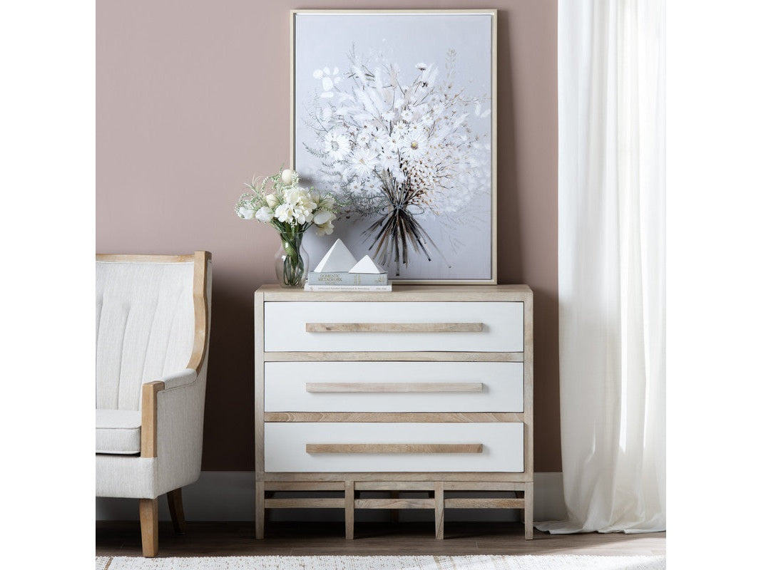 Blue Hills Brown/White Chest by Crestview at Eve Furniture