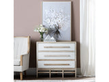 Blue Hills Brown/White Chest by Crestview at Eve Furniture