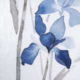 Blue Iris II by Mercana Studio a Hand Embellished Textured Framed Art Print Matted under Glass by Mercana at Eve Furniture