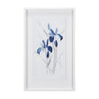 Blue Iris II by Mercana Studio a Hand Embellished Textured Framed Art Print Matted under Glass by Mercana at Eve Furniture