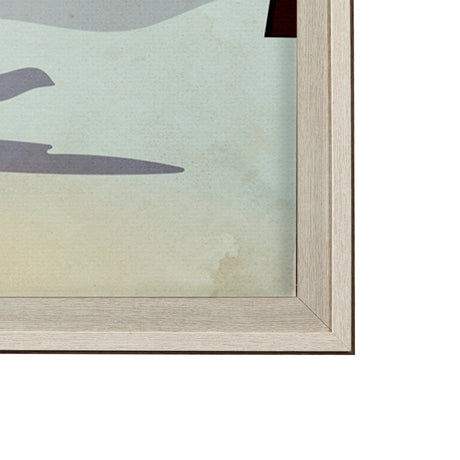 Blue Mountain by Simeng a Framed Art Print Matted under Glass by Mercana at Eve Furniture
