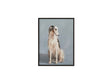 Blue Multi Color Framed Painting