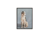 Blue Multi Color Framed Painting