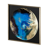 Blue Planet by Barbara Mercado a Framed Art Print Matted under Glass by Mercana at Eve Furniture