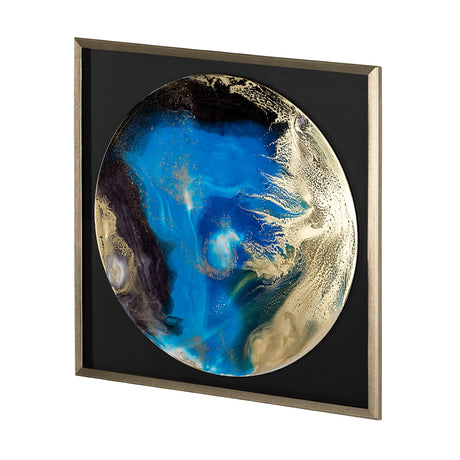 Blue Planet by Barbara Mercado a Framed Art Print Matted under Glass by Mercana at Eve Furniture